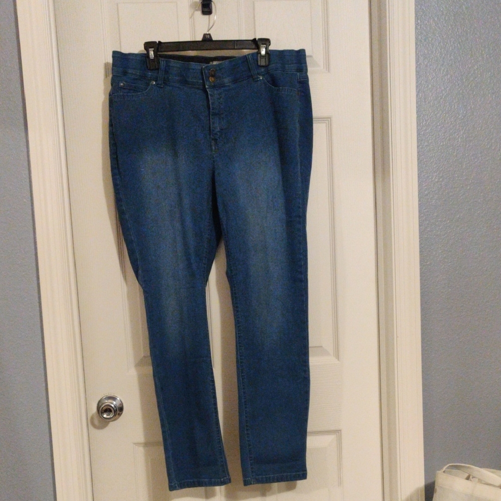 Jessica London Classic Blue Straight Leg Jeans